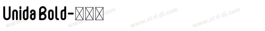 Unida Bold字体转换